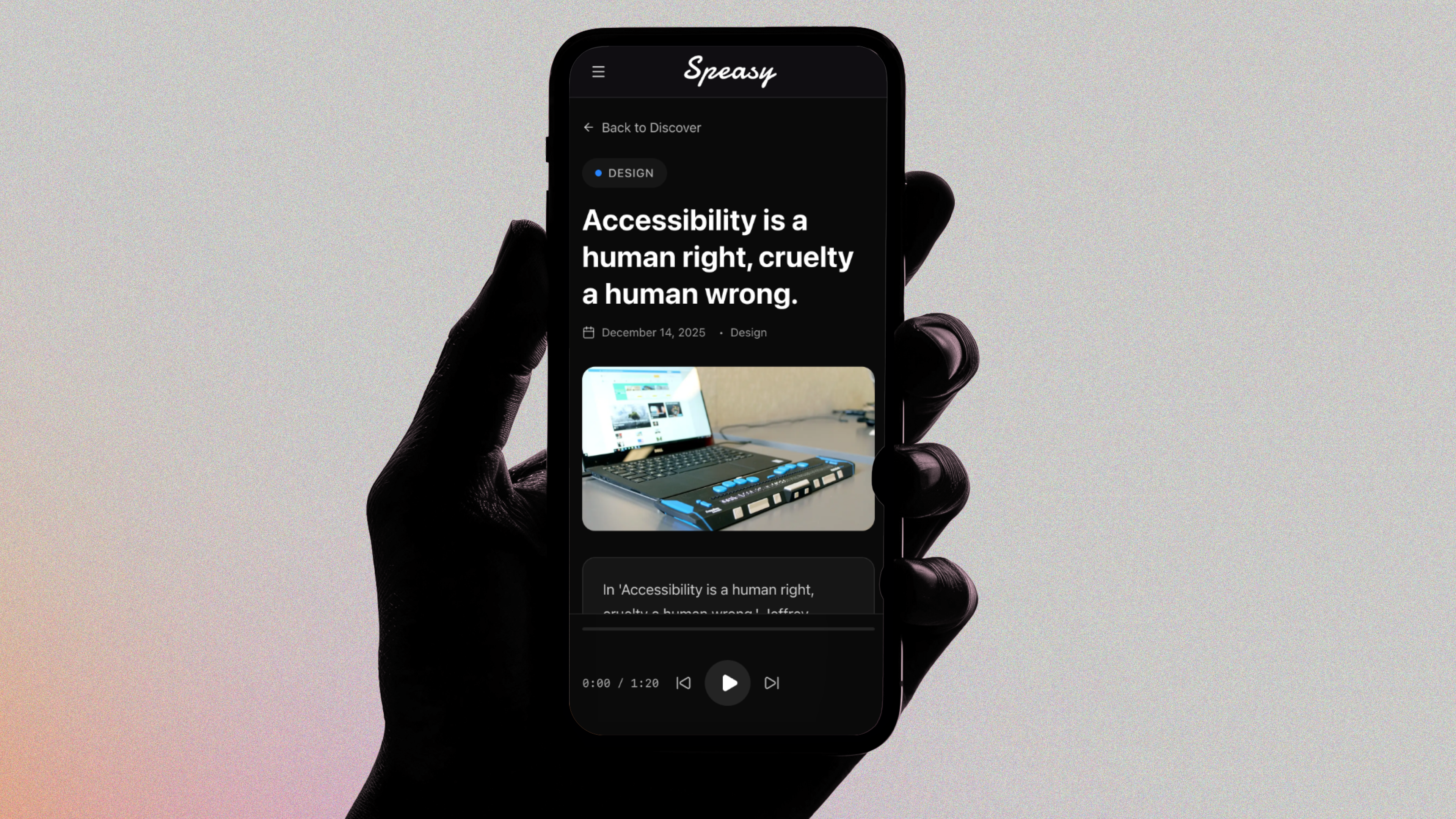 Speasy: AI-powered content consumption platform